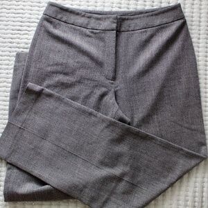 Black & White Micro-Check Flat Front Straight Leg Trousers